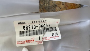 TOYOTA IQ 2008 - 2015 LIŠTA ZHRNUJÍCÍ TĚSNĚNÍ DVEŘE PRAVÁ 68210-74031