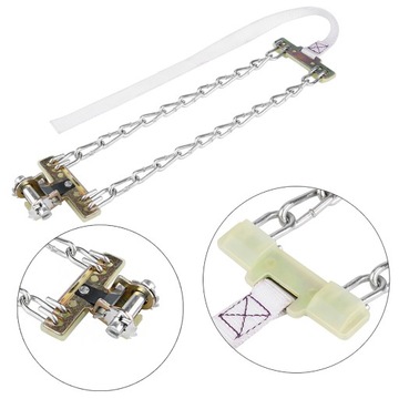 Стальная цепь с противоскользящими шинами диаметром 235–285 мм.