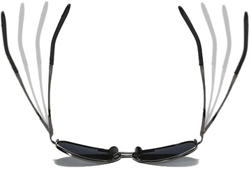 OKULARY PRZECIWSŁONECZNE POLARYZACYJNE UV400 LECERTO AVIATOR ZESTAW ETUI