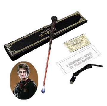 RÓŻDŻKA ŚWIECĄCA LED NA PREZENT ZESTAW FANA HARRY POTTER GRATIS HIT!
