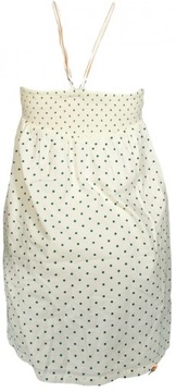 LEE sukienka polkadots white SMOCK DRESS _ S S