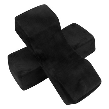 Poduszka do rzęs Miękkie artykuły kosmetyczne Piankowa poduszka pod szyję do domu Czarna