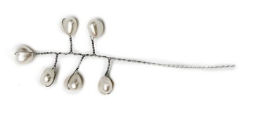 OZDOBA DO WŁOSÓW Z PEREŁKAMI KOMUNIA