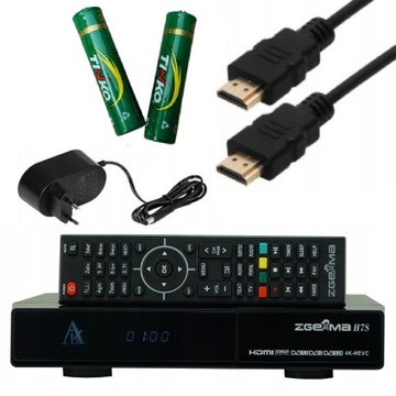 ZGEMMA H7s DEKODER 4K ENIGMA2 2x SAT + 1x DVB-T2 E2 Ccam Oscam