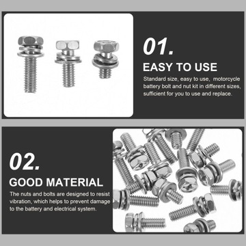 ŚRUBY NIERDZEWNE ŚRUBY STALOWE NAKRĘTKI SZEŚCIOKĄTNE SILNIK