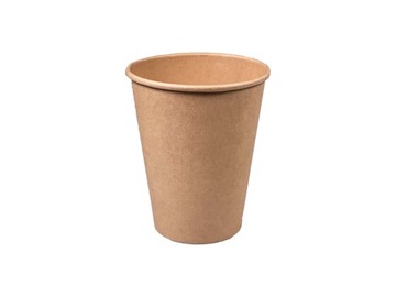 Kubek papierowy 180 ml brązowy - 50 sztuk