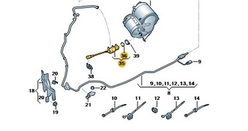AUDI OE 4G0131113E VSTŘIKOVACÍ TRYSKA VSTŘIKOVAČE ADBLUE