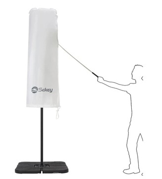 Защитный чехол для зонта Sekey, белый, 160 x 52/60 см
