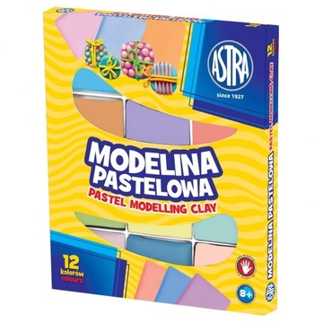 Modelina pastelowa Astra 12 kolorów 304118007