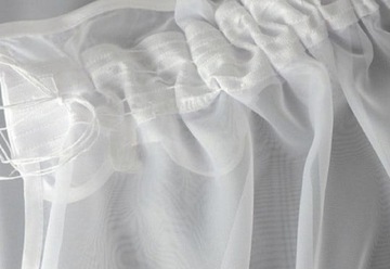 ГОТОВАЯ ШТОРА С ГИПЮРОМ 200х110 ПРОСТАЯ ГЛАДКАЯ ШТОРА С КРУЖЕВОМ