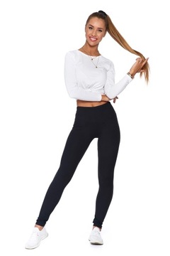 ЧЕРНЫЕ ЖЕНСКИЕ ДЛИННЫЕ БАЗОВЫЕ ЛЕГГИНГИ MORAJ - S/M