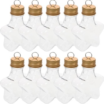 Пластиковые контейнеры Баночка с крышкой Бутылка желаний 10 шт.