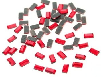 13 hot fix TERMO dżety cyrkonie 5mm 30szt czerwone