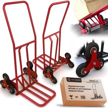 POJEMNY WÓZEK MAGAZYNOWY TRANSPORTOWY TOWAROWY SCHODOWY MŁYNARKA 150 KG