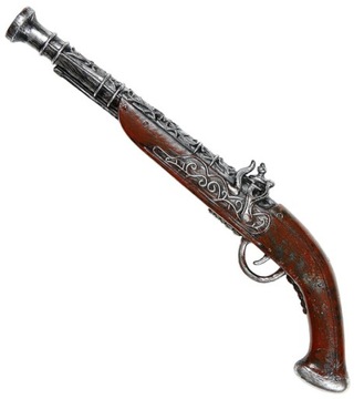 PISTOLET PIRACKI ANTYCZNY PIRATA POJEDYNEK 43 CM