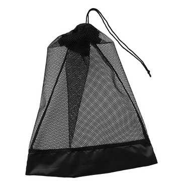 Nylonowa siatkowa torba ze sznurkiem Scuba Dive Mesh czarna