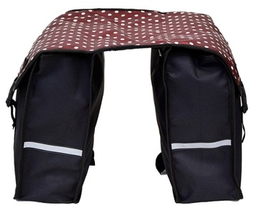 SAKWA NA BAGAŻNIK ROWEROWY, TORBA ROWEROWA 2x15L