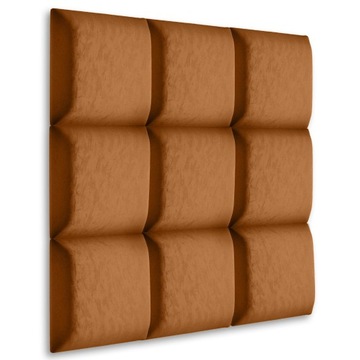 PANELE TAPICEROWANE ŚCIENNE WEZGŁOWIE 3D 40x40
