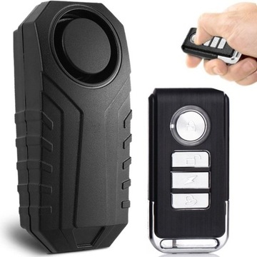 Mini Alarm straszak odstraszacz z czujnikiem wstrząsów pilot drzwi , garaż