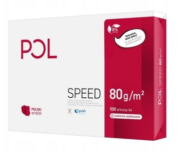 Копировальная бумага А4 80г Картон POLSPEED 5 стопок