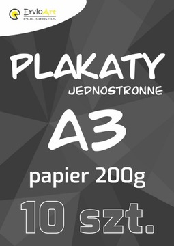 PLAKATY A3 200g - 10 szt.