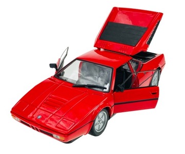 WELLY BMW M1 CZERWONY 1:24 NOWY METALOWY MODEL