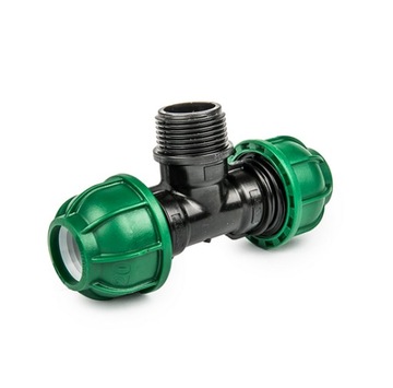 TRÓJNIK Skręcany PE 25x3/4 GZ RURY WĘŻA ZŁĄCZKA