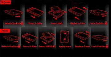 КАРМАННЫЙ КОРПУС ДЛЯ ADATA EX500 SSD HDD USB 3.1