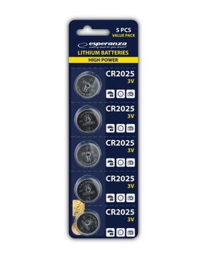 BATERIA BATERIE LITOWE CR2025 5SZT