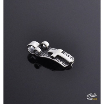 Серебряная медаль с перекрестным окисленным исследованием 925