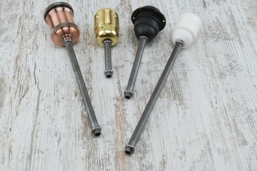 metalowa rurka M10x1 lampa pająk DIY nypel M10x1 rurka 18cm do lampy loft