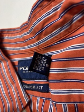 POLO Ralph Lauren GOLF CUSTOM FIT ORYGINALNA KOSZULA W PASKI rozmiar L