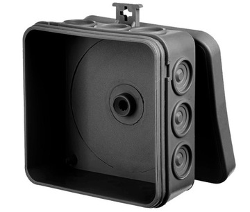 ГЕРМЕТИЧЕСКАЯ КОРОБКА ЧЕРНАЯ E12 85x85 IP55