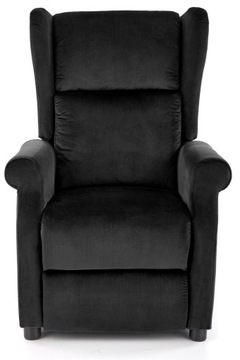 AGUSTIN 2 черное кресло на колесах от Halmar