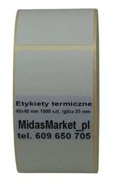 ETYKIETY SAMOPRZYLEPNE 40x40 DO DRUKARKI ARGOX