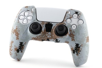 ETUI OSŁONA SYLIKON ETUI SILIKONOWE NAKŁADKA pada PS5 Pixel Moro Gray