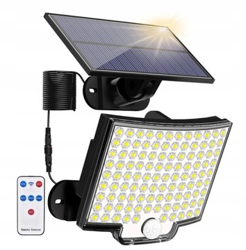 106 LED Solarna lampa zewnętrzna pilot