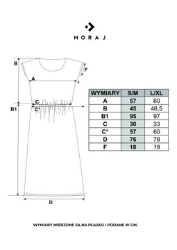 Długa sukienka damska w kwiaty wygodna Moraj czarna L/XL