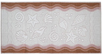 Ręcznik Flora Ocean 70x140 Brąz Greno