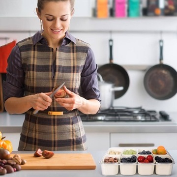 Разделенная коробка для закусок Crisper Box с 8 отделениями и контейнером для закусок