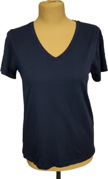 UNIQLO Klasyczny GRANATOWY T-SHIRT V-Neck rozm. XS