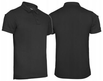 Koszulka polo taktyczna termoaktywna Mil-Tec Tactical Quickdry Czarna 3XL