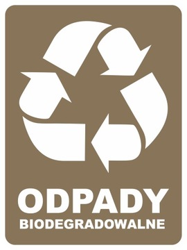 Наклейка на мусорное ведро 15х20см. Сегрегация мусора. Набор для переработки мусора, 6 шт.