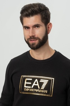 EA7 EMPORIO ARMANI czarna męska bluza z logo r. S