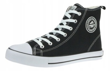 Oryginalne Trampki AMERICAN CLUB Wysokie Czarne 42