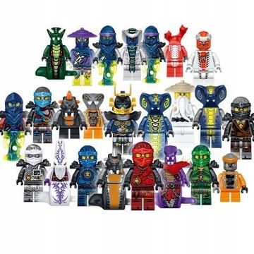 Figurki Ninja Ninjago zestaw 24 szt.