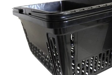 Большая черная корзина для покупок 28л.
