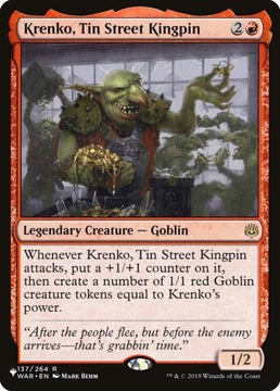 Krenko, Tin Street Kingpin - legendarny goblin@@