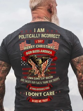 Czaszka Print Męska Casual T-Shirt Męski Krótki Rę