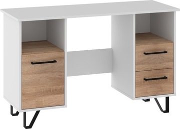 meble BIP 01 biurko biały / sonoma jasna